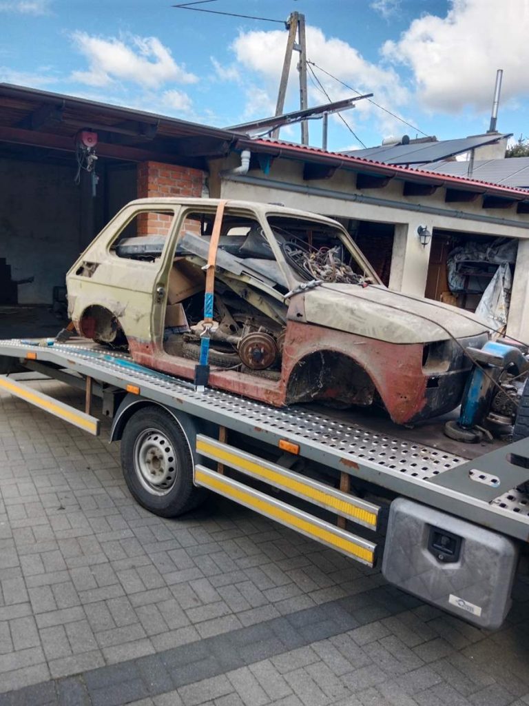 Fiat 126p.- kasacja auta auto złomowanie